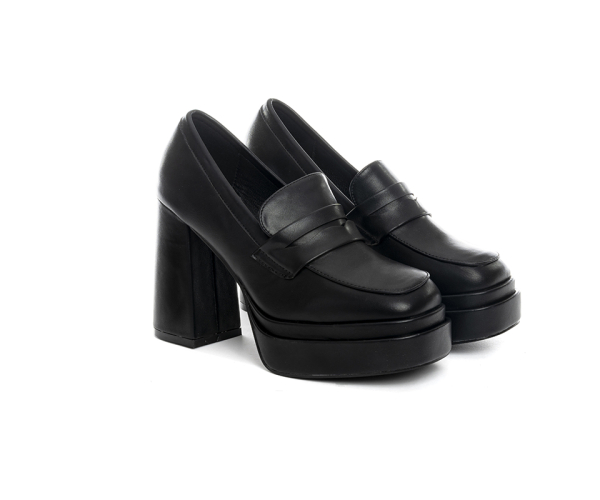 MOCASSINO CON TACCO ALTO