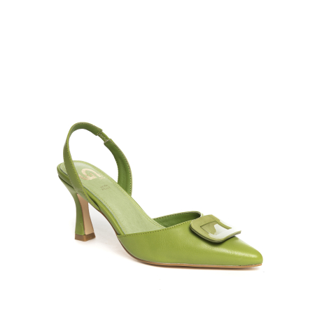 DECOLLETE' SLINGBACK CON PLACCA
