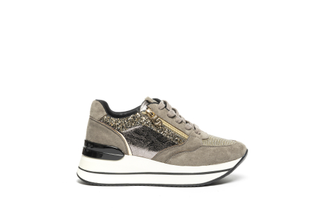 SNEAKERS PARA ALTA SCAMOSCIATA LUREX