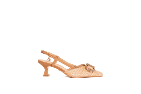 SANDALO SLINGBACK CON FIBBIA GIOIELLO