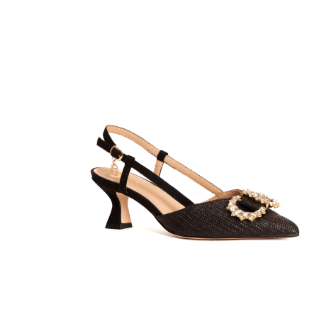 SANDALO SLINGBACK CON FIBBIA GIOIELLO