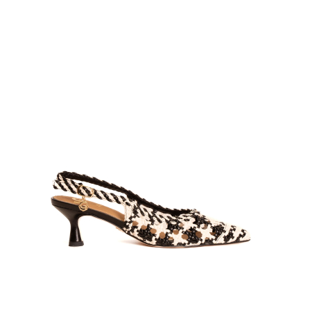 DECOLLETE SLINGBACK INTRECCIATA