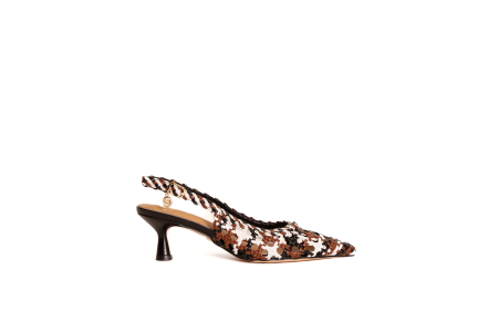 DECOLLETE SLINGBACK INTRECCIATA