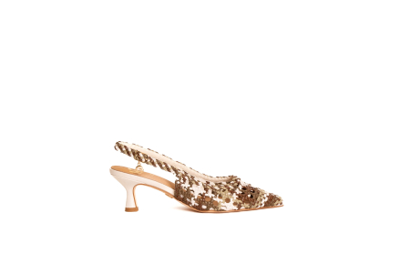 DECOLLETE SLINGBACK INTRECCIATA