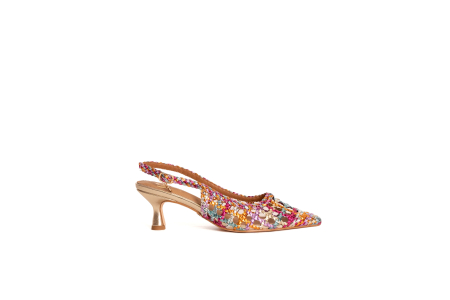 DECOLLETE SLINGBACK INTRECCIATA