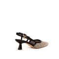 SANDALO SLINGBACK EFFETTO TRAFORATO