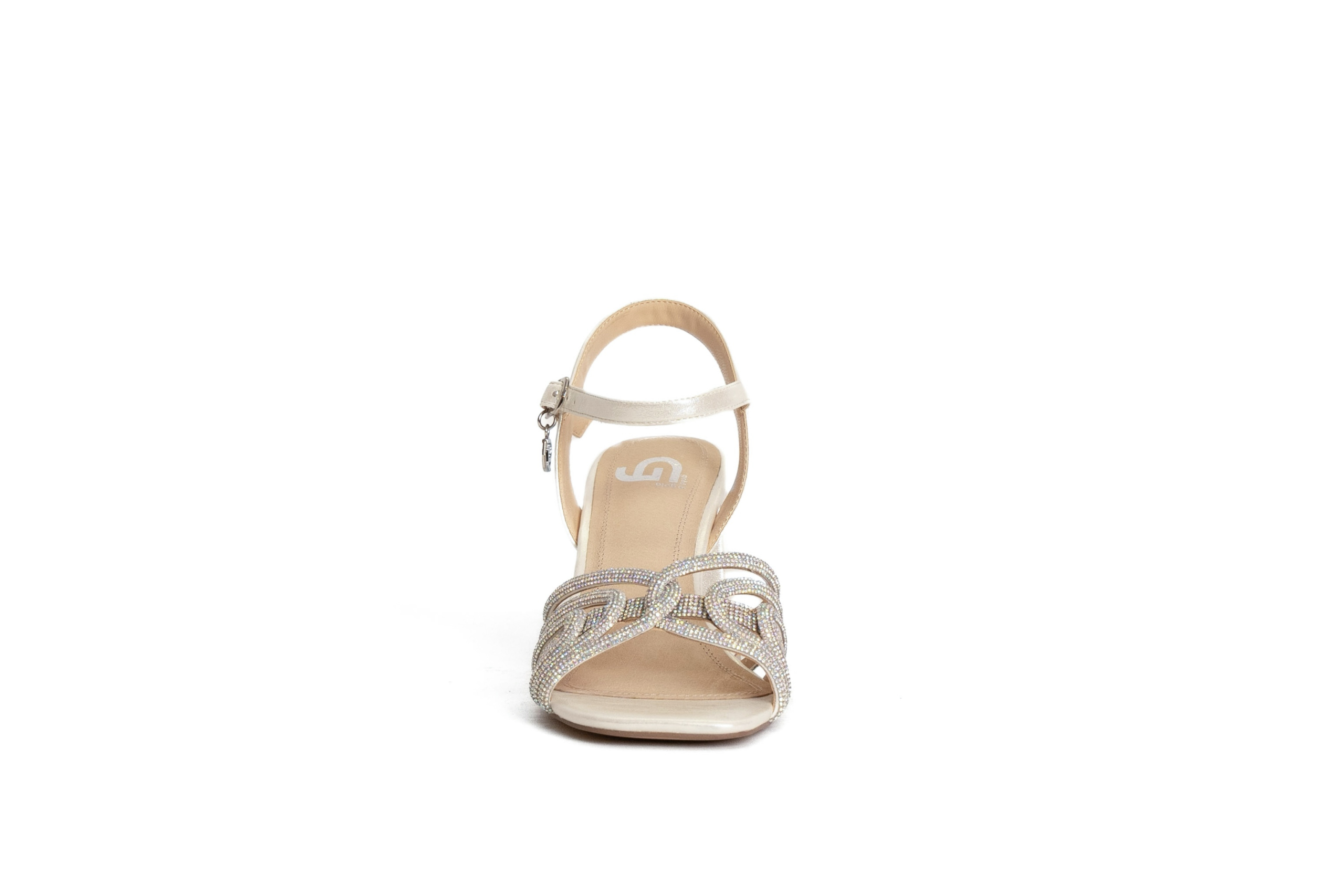 SANDALI ALTI INTRECCIATI STRASS