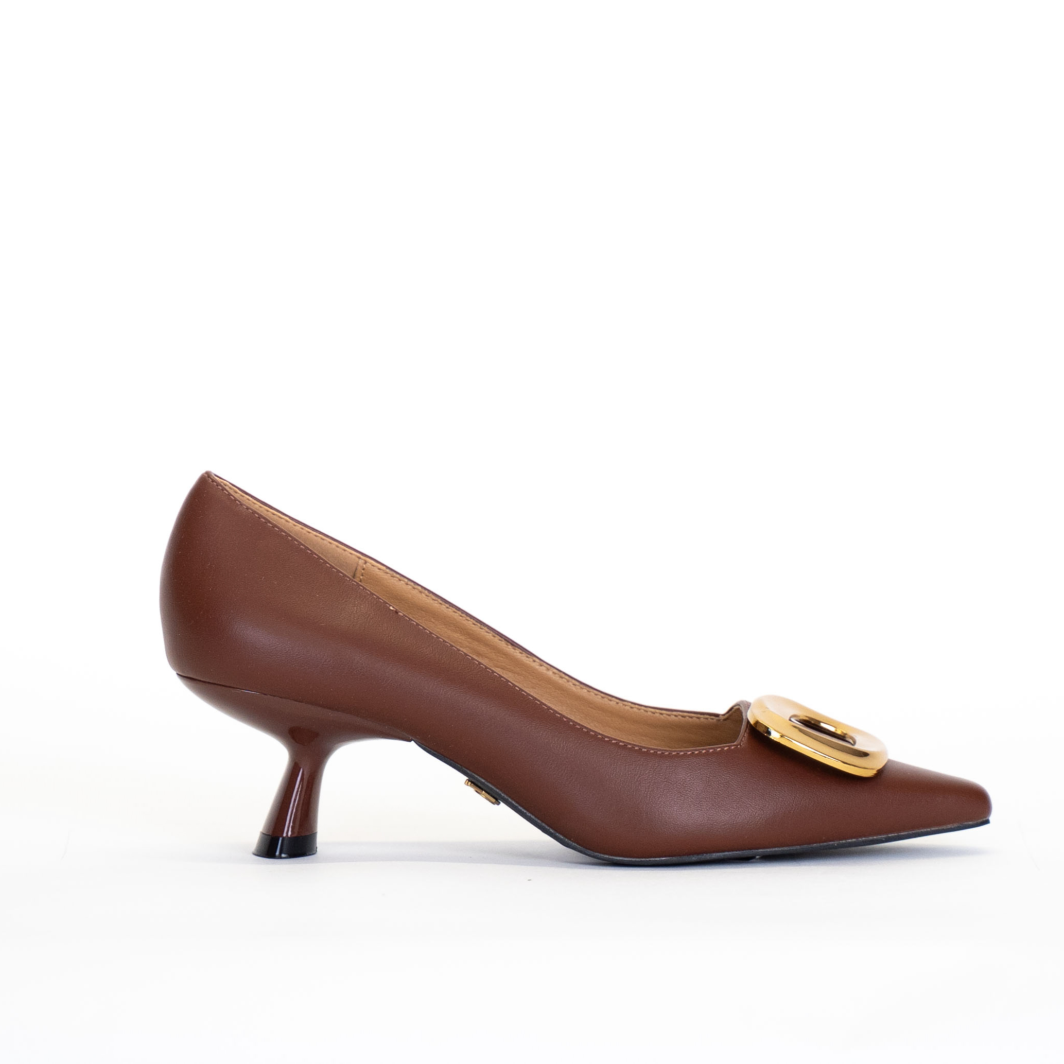 DECOLLETE CON ACCESSORIO DORATO