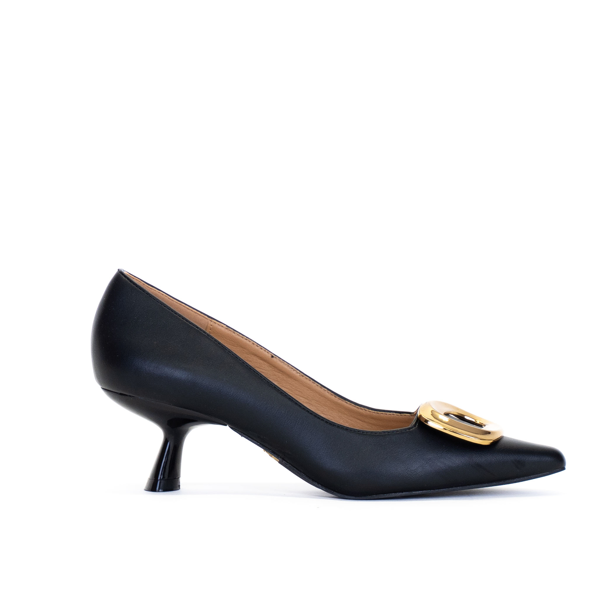 DECOLLETE CON ACCESSORIO DORATO