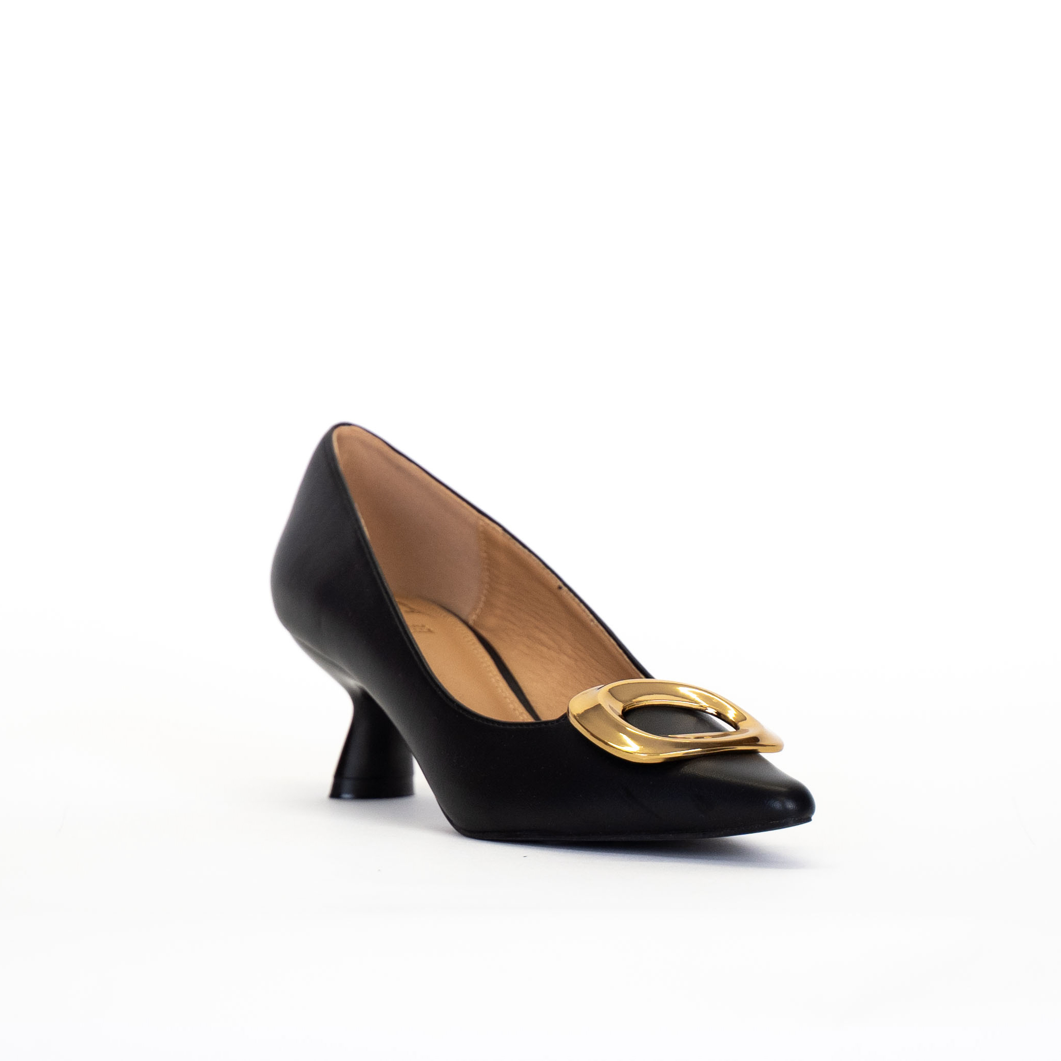 DECOLLETE CON ACCESSORIO DORATO