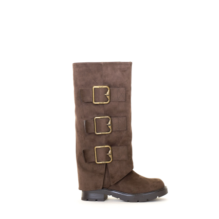 BIKER CON GAMBALE ALTO E GROSSE  FIBBIE