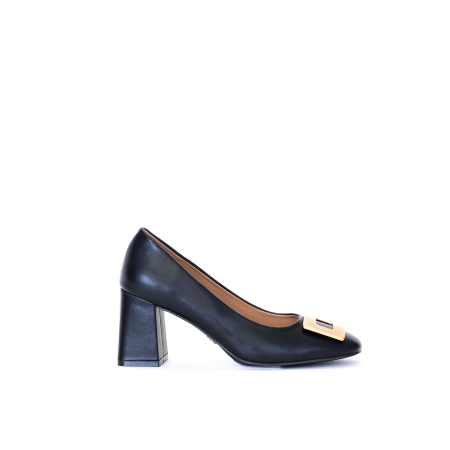 DECOLLETE CON ACCESSORIO DORATO