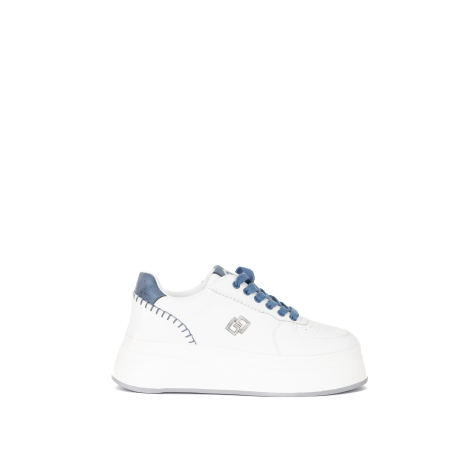 SNEAKERS BICOLOR CON PARA ALTA