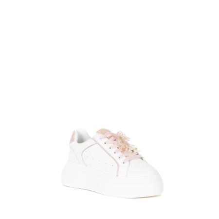 SNEAKERS CON TALLONETTA STRASS E ACCESSORI GIOIELLO