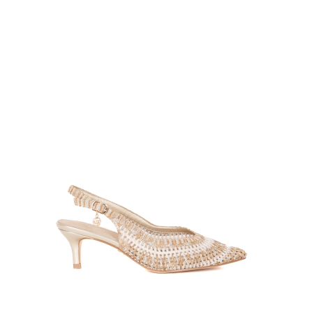 DECOLLETE SLINGBACK  INTRECCIATA