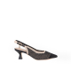 DECOLLETE SLINGBACK IN TESSUTO