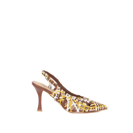 DECOLLETE SLINGBACK INTRECCIATA