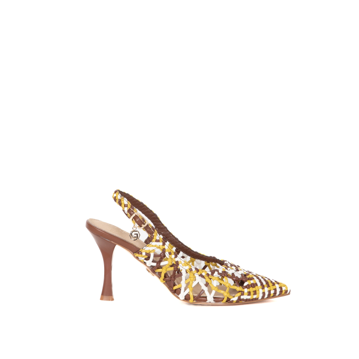 DECOLLETE SLINGBACK INTRECCIATA