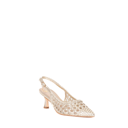 DECOLLETE SLINGBACK MULTICOLOR INTRECCIATA