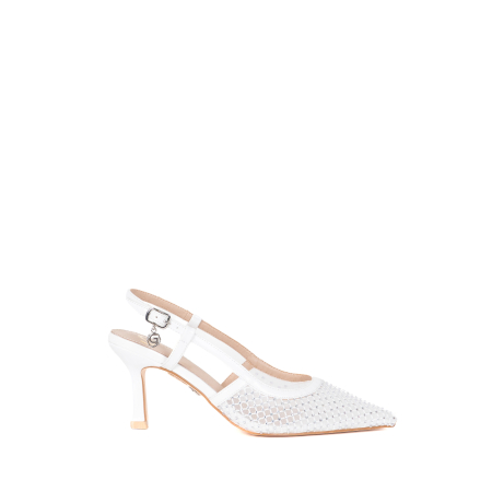 DECOLLETE SLINGBACK FULL STRASS