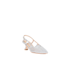 DECOLLETE SLINGBACK TRAFORATE FULL STRASS