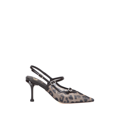 DECOLLETE SLINGBACK IN FANTASIA ANIMALIER