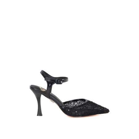 SANDALO ALTO CON DETTAGLIO RICAMO