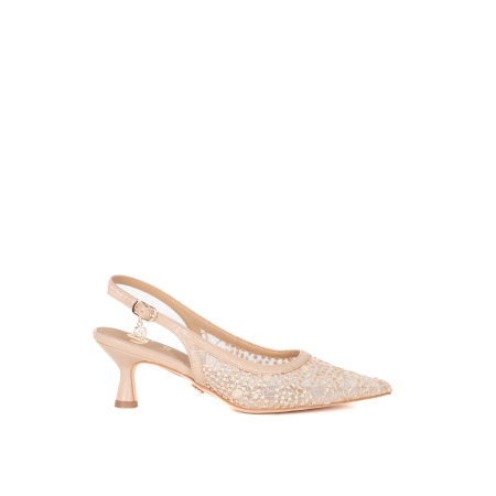 DECOLLETE SLINGBACK CON DETTAGLIO RICAMO