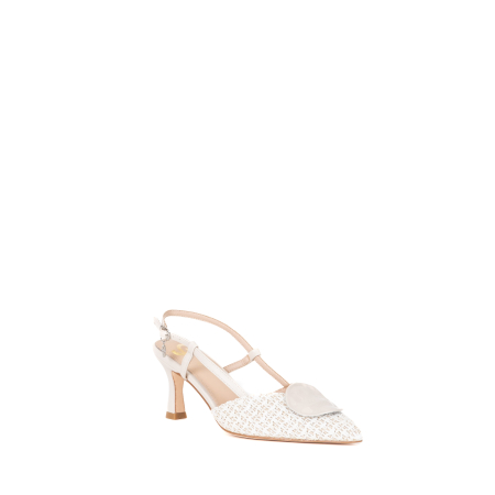 DECOLLETE SLINGBACK INTRECCIATA CON DETTAGLIO