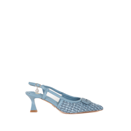 DECOLLETE SLINGBACK IN PAGLIA CON FIBBIA