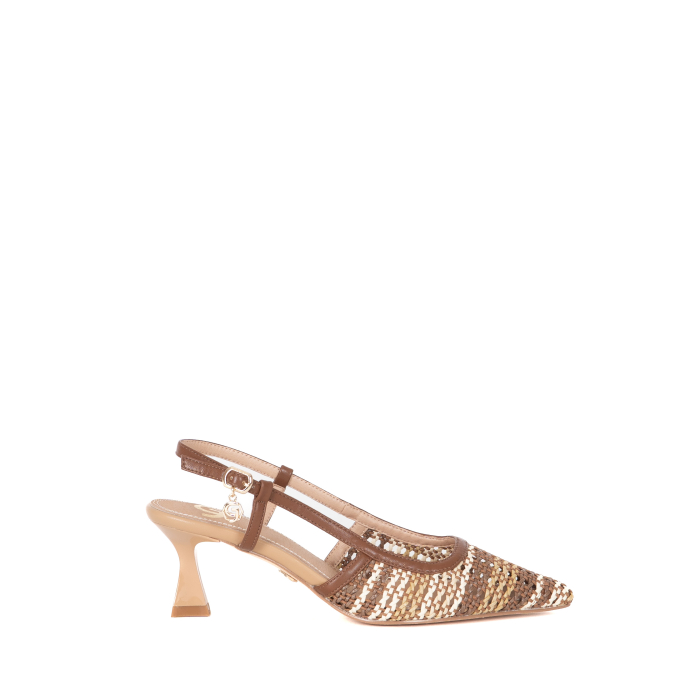 DECOLLETE SLINGBACK INTRECCIATA