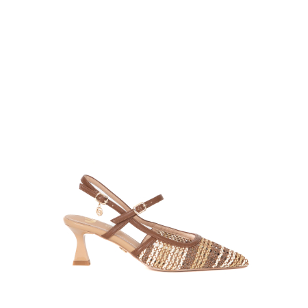 DECOLLETE SLINGBACK INTRECCIATA