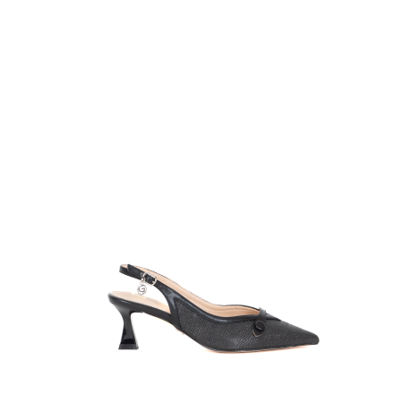 SLINGBACK INTRECCIATA CON MORSETTO
