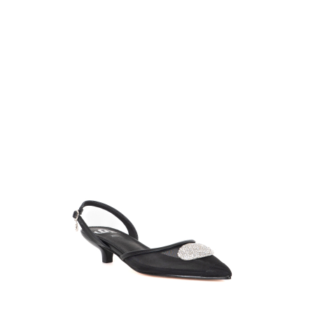 SANDALO SLINGBACK CON FIBBIA STRASS