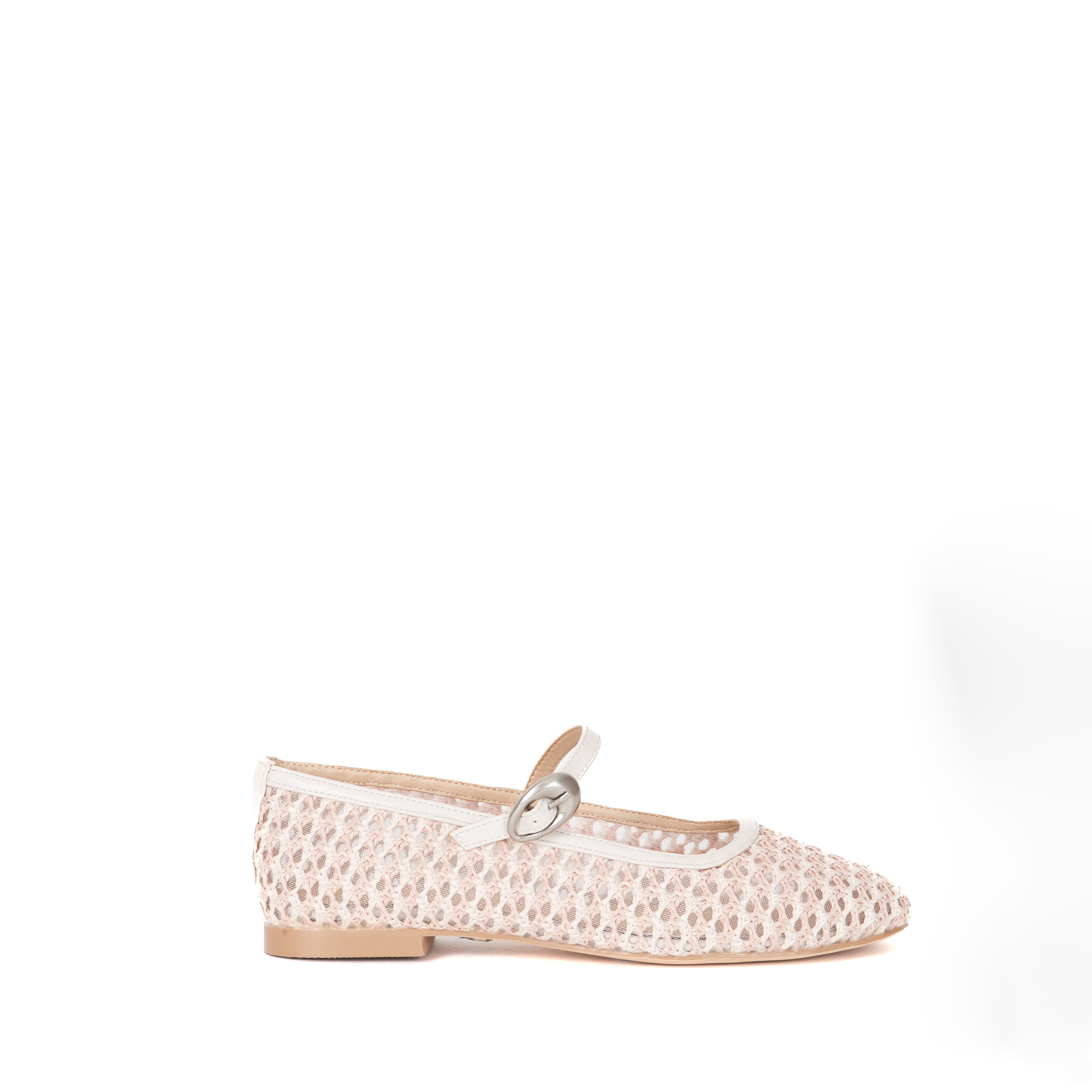 BALLERINA BICOLOR TRAFORATA CON FIBBIETTA