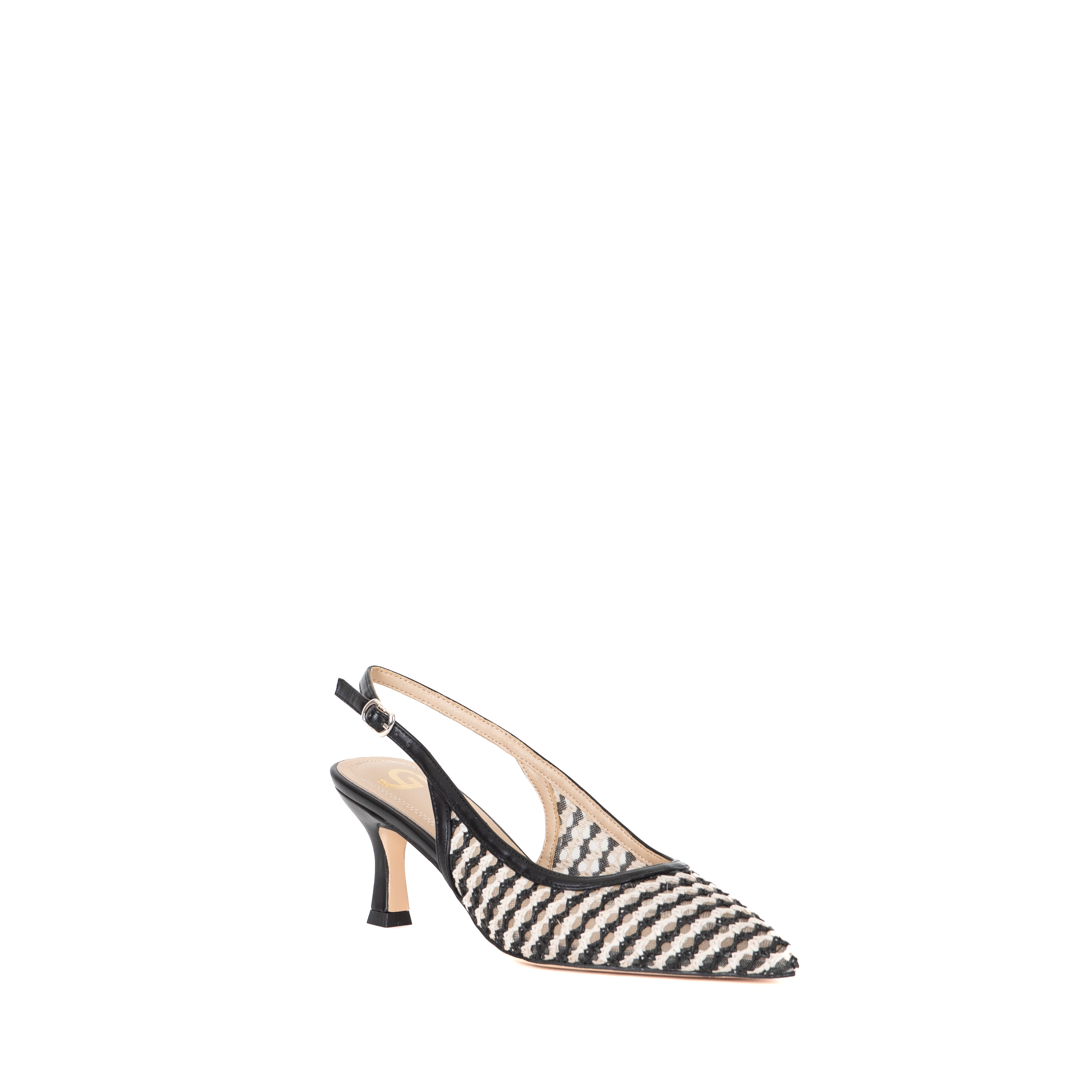DECOLLETTE SLINGBACK BICOLOR TRAFORATA