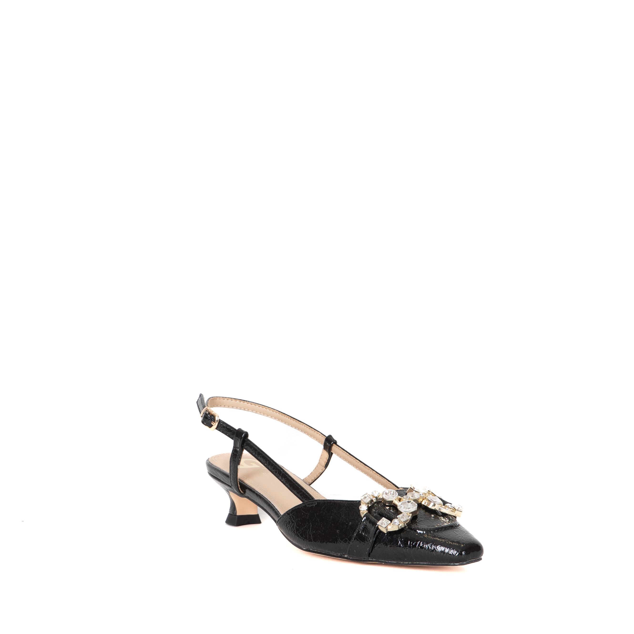 DECOLLETTE SLINGBACK CON MORSETTO GIOIELLO