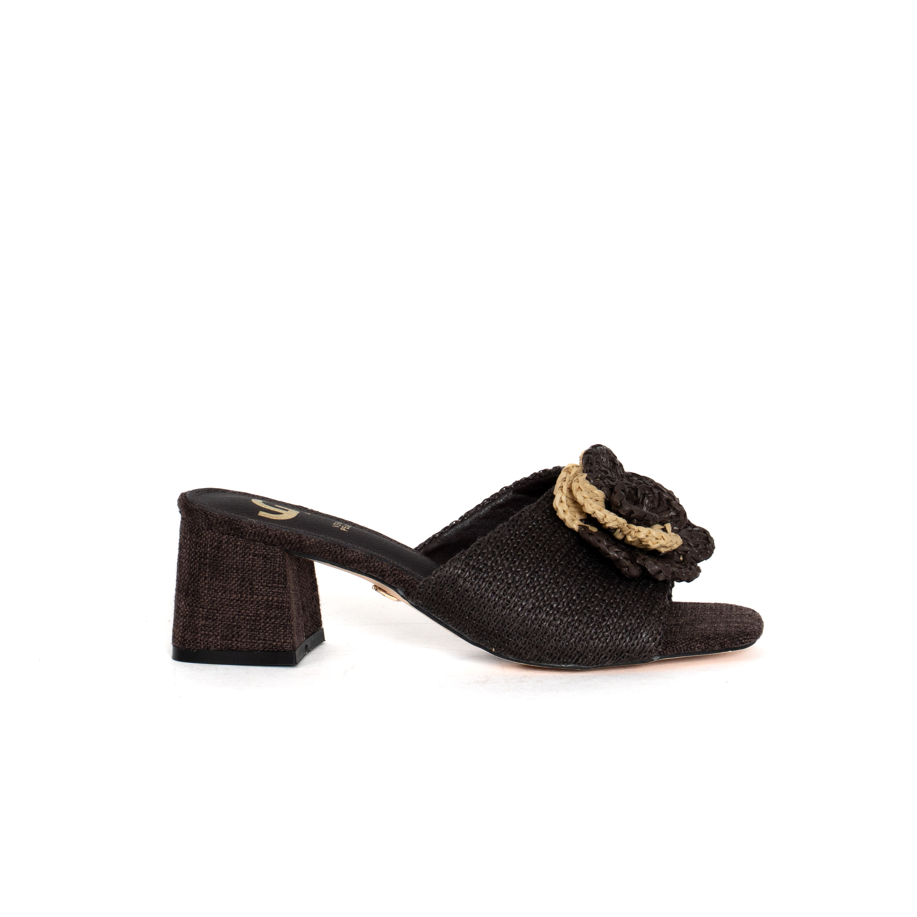 SANDALO SABOT CON DECORAZIONE FLOREALE