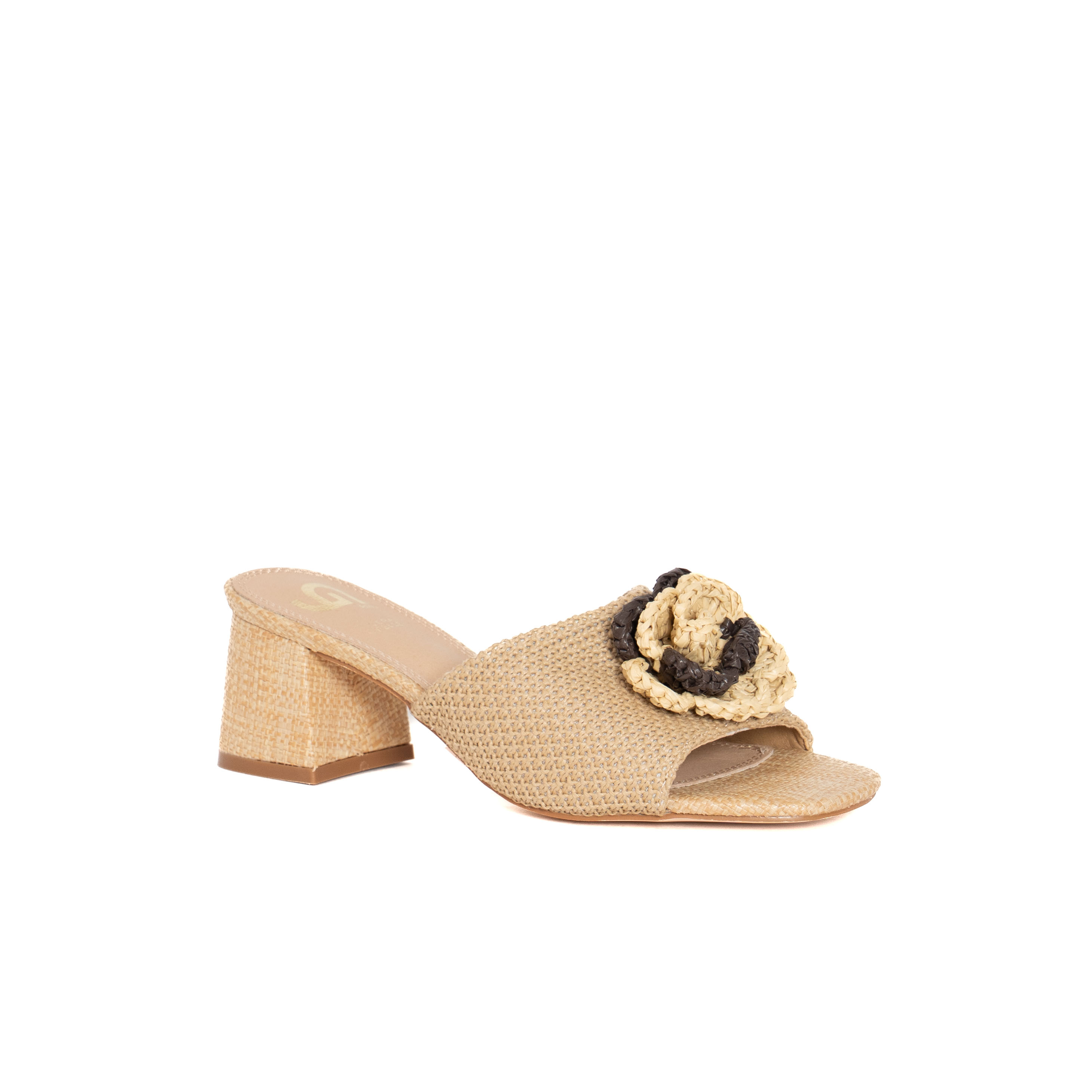 SANDALO SABOT CON DECORAZIONE FLOREALE