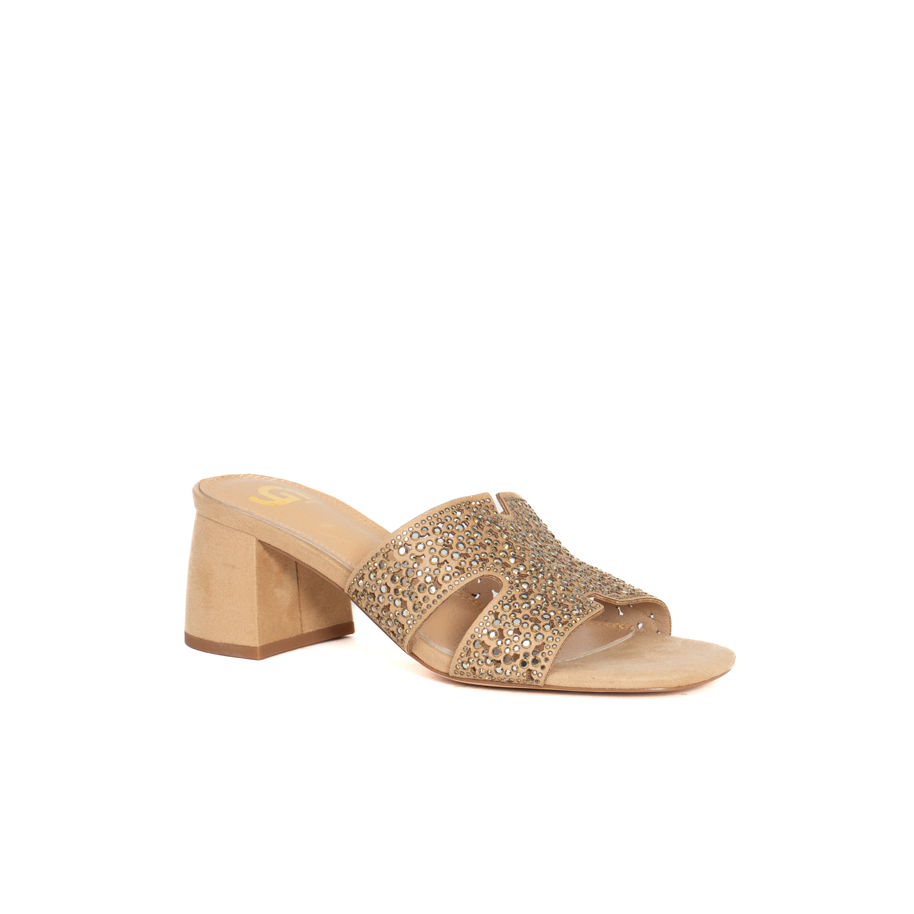 SANDALO SABOT CON FASCIA IN STRASS