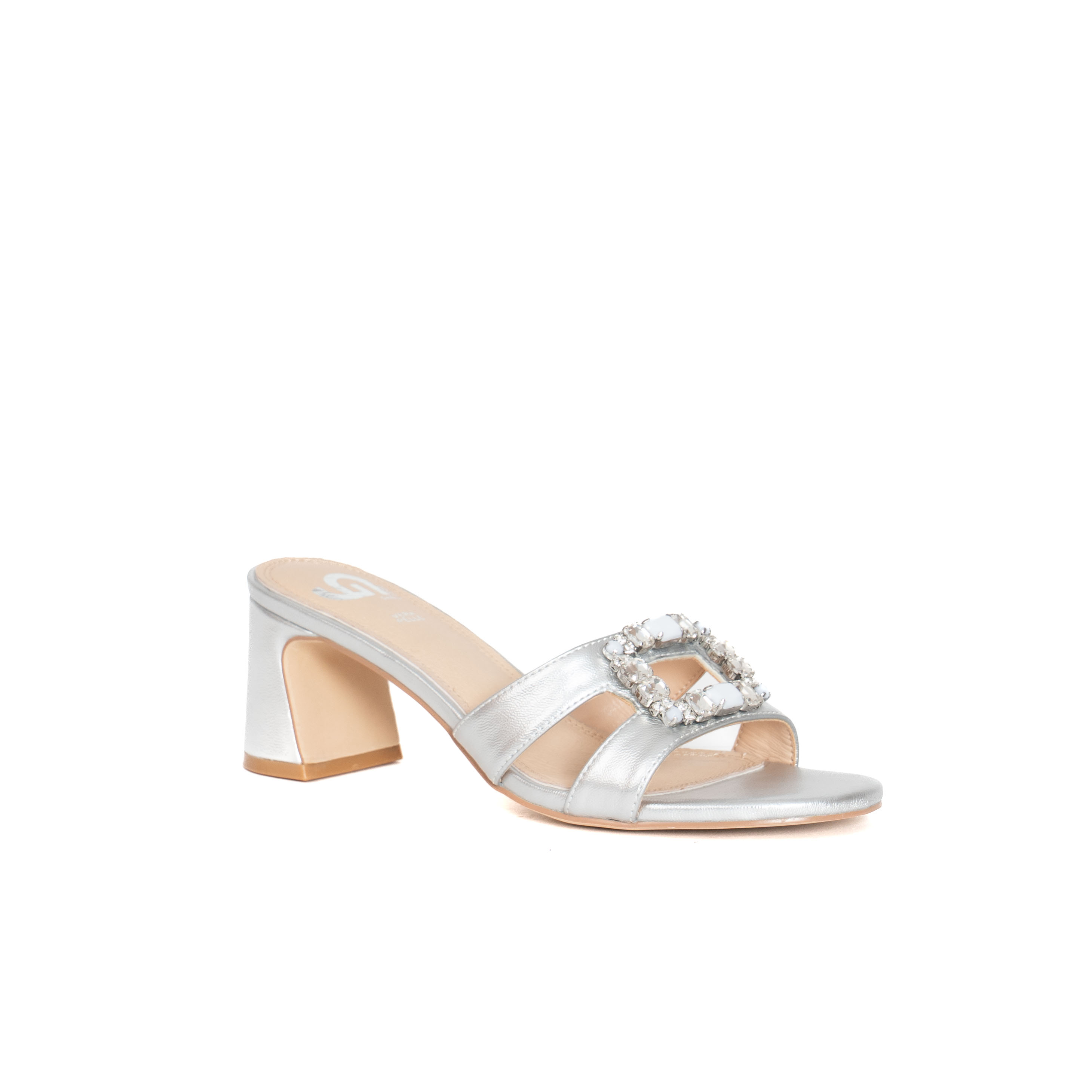 SANDALO SABOT CON FIBBIA GIOIELLO