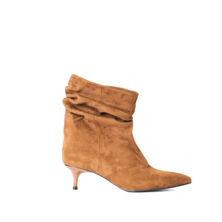 STIVALETTO CON GAMBALE ARRICCIATO
