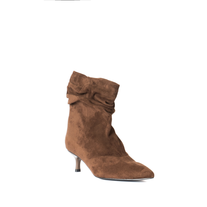 STIVALETTO CON GAMBALE ARRICCIATO