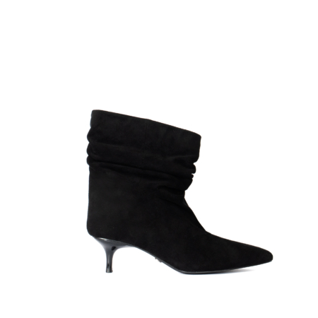 STIVALETTO CON GAMBALE ARRICCIATO
